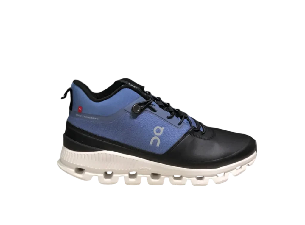 Black and Blue On Cloud Hi Edge Shoes
