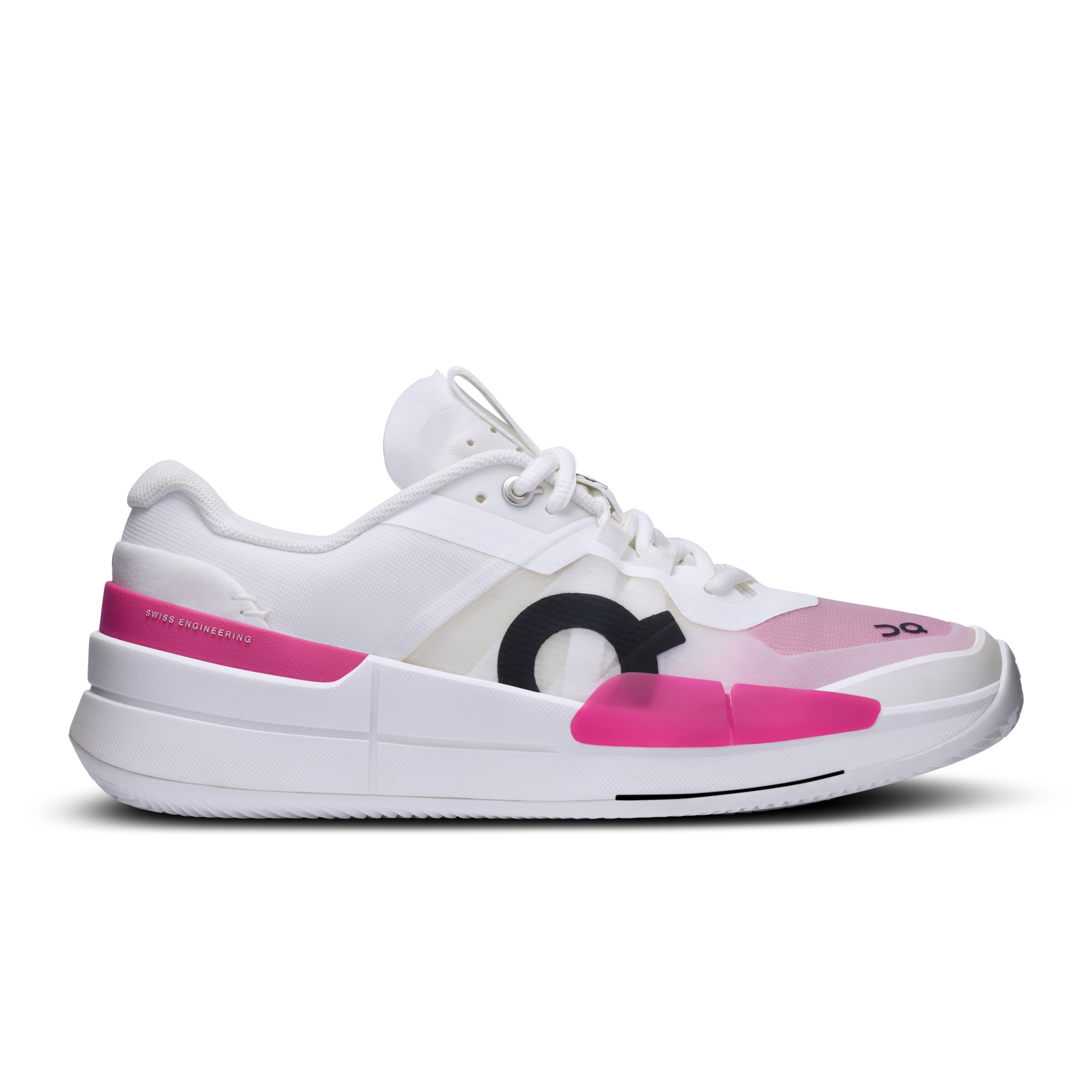 The Roger Pro 2 On Cloud White Pink Tennis Shoes The Roger Pro 2 On Cloud White Pink Tennis Shoes
